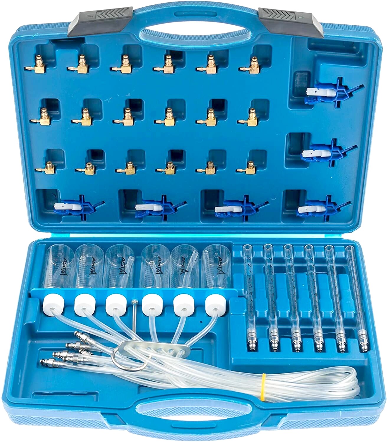 Kit de diagnostique injecteurs diesel avec 6 éprouvettes graduées pour mesure précise du débit