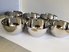 IKM Apple Stainless Steel Serving Vati (Diameter-3.5 inch) set of 6