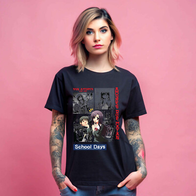 School Days Sekai Saionji Japanese Anime T-Shirt 2025 Good Smile