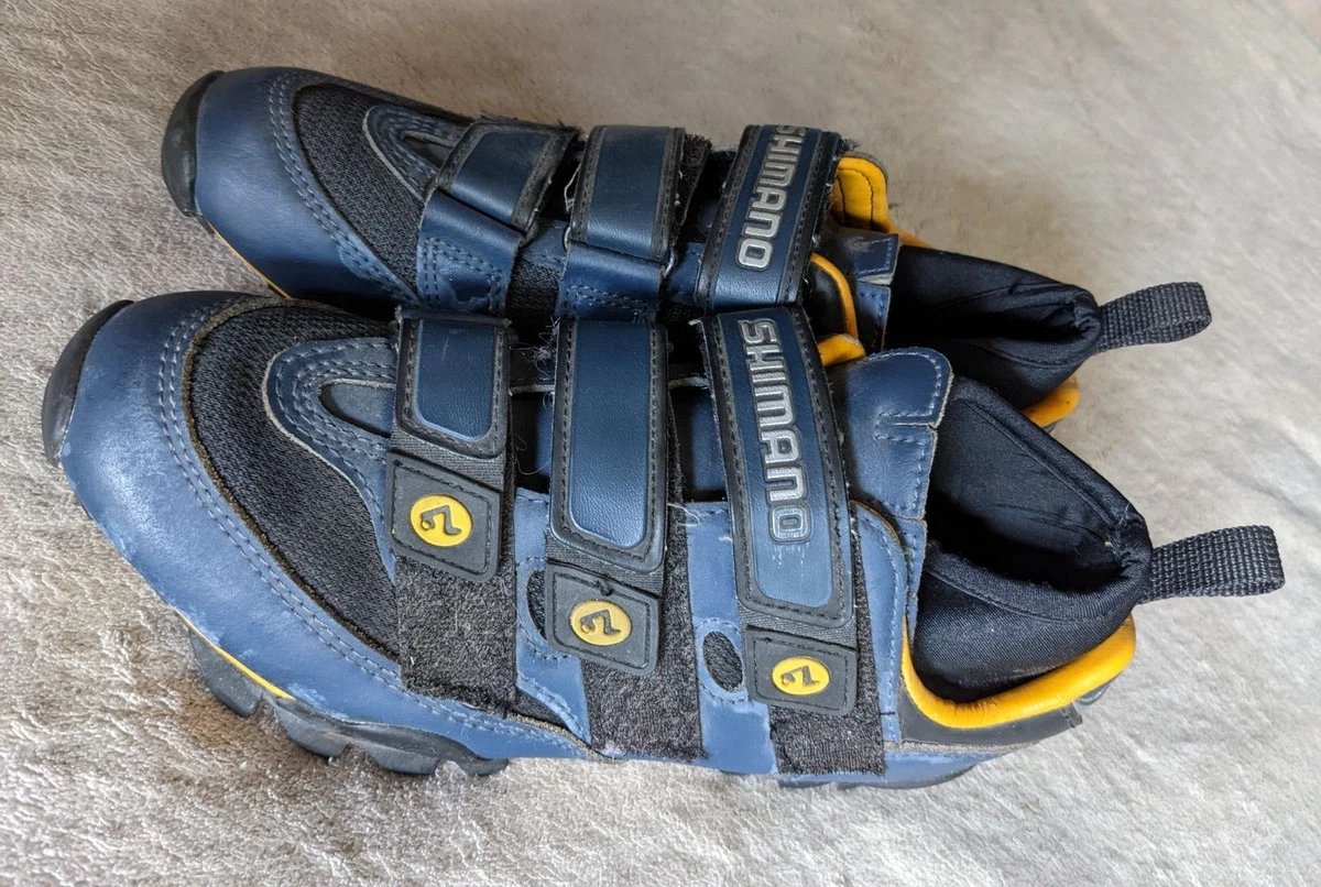 Shimano blue store cycling shoes