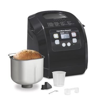 Hamilton Beach Bread Maker Machine, Digital, Programmable, 12 Settings + Glut...