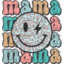 Sublimation Transfer Print Look Mama Ready to Press Heat Transfer