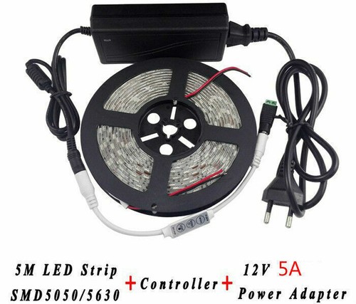 3528 5050 5630 Flexible LED Strip Light + 3 Keys LED Controller +12V Power kit - Picture 3 of 8