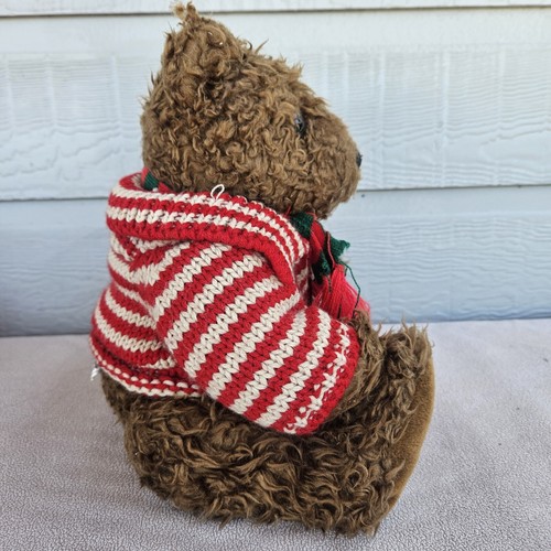 Giorgio Beverly Hills 1996 Collectible Teddy Bear Plush Christmas Scarf Bag Top - 第 3/12 張圖片