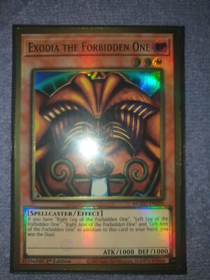 Yugioh Exodia the Forbidden One MGED-EN005 Gold Rare 1st Edition Near Mint