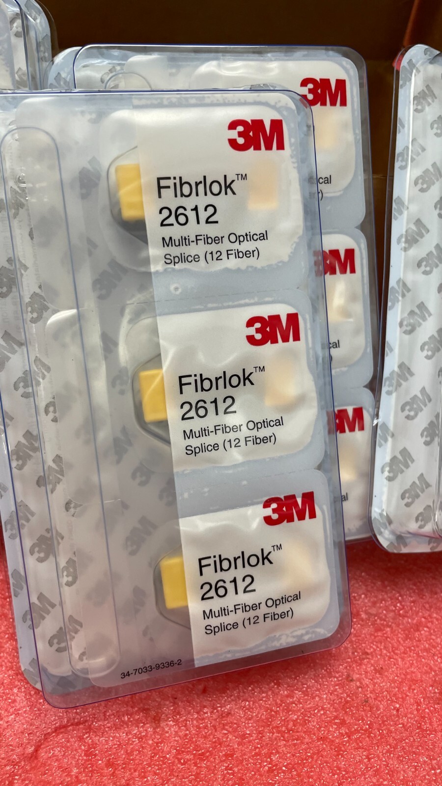 3M FIBRLOK 2612 (12 FIBER) MULTI FIBER OPTICAL SPLICE - 4 BOXES OF 12 ...