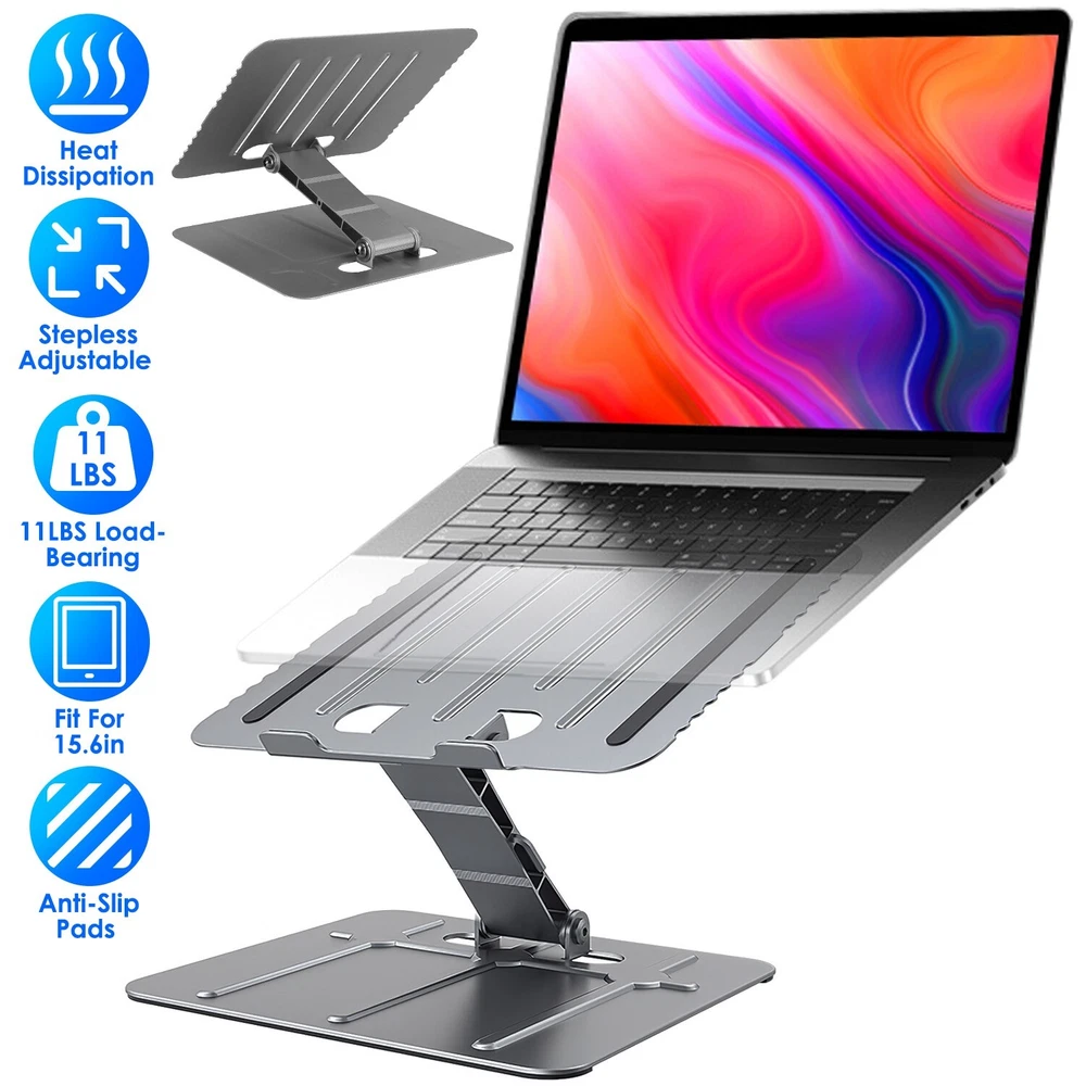 Ergonomic Adjustable Laptop Stand Riser Holder for up to 15.6 Inches Portable and Lightweight  