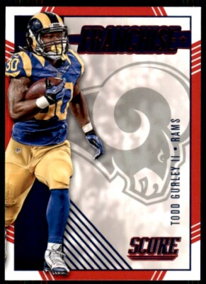 2016 Score Franchise Red Todd Gurley Los Angeles Rams #30