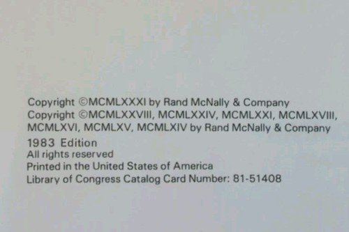 Randy McNally World Atlas New Gensus Edition 1983 - Bild 2 von 3