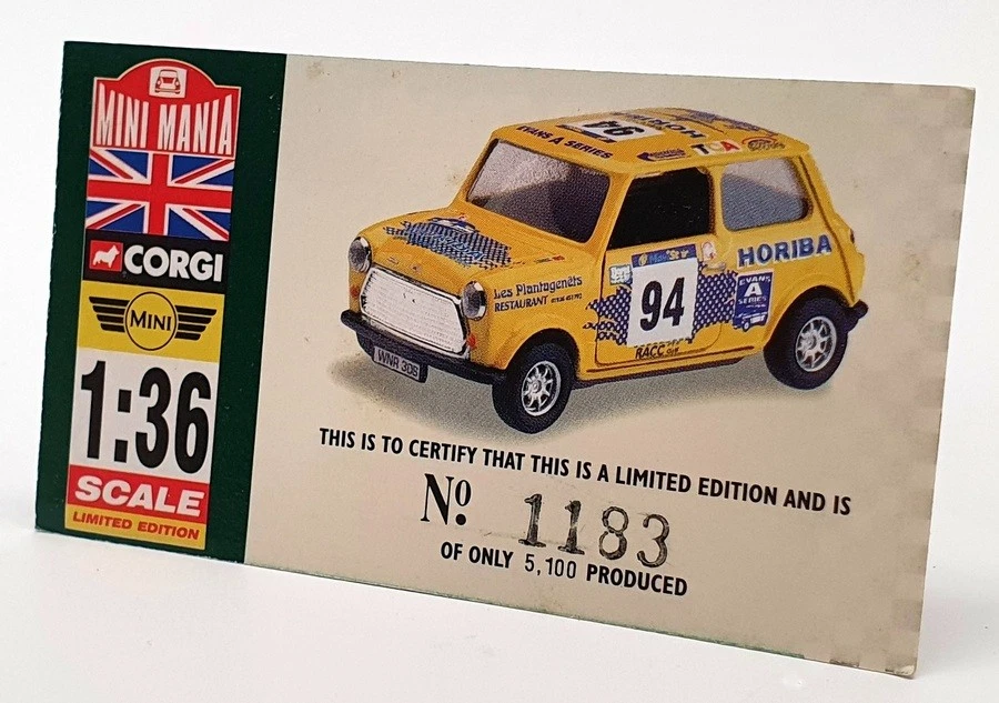 Corgi 1/36 Scale Model Car 04425 - Horiba Mini 1998 Rallye Catalunya - Image 4 of 4