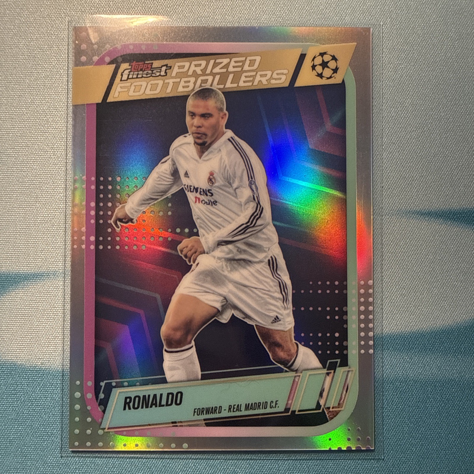 2026 Topps Finest Prized Footballers Ronaldo PF-18 Insert Real Madrid UCL