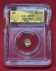 1/500th oz .9999 Gold Eagle Head Round - ICG Graded MS70