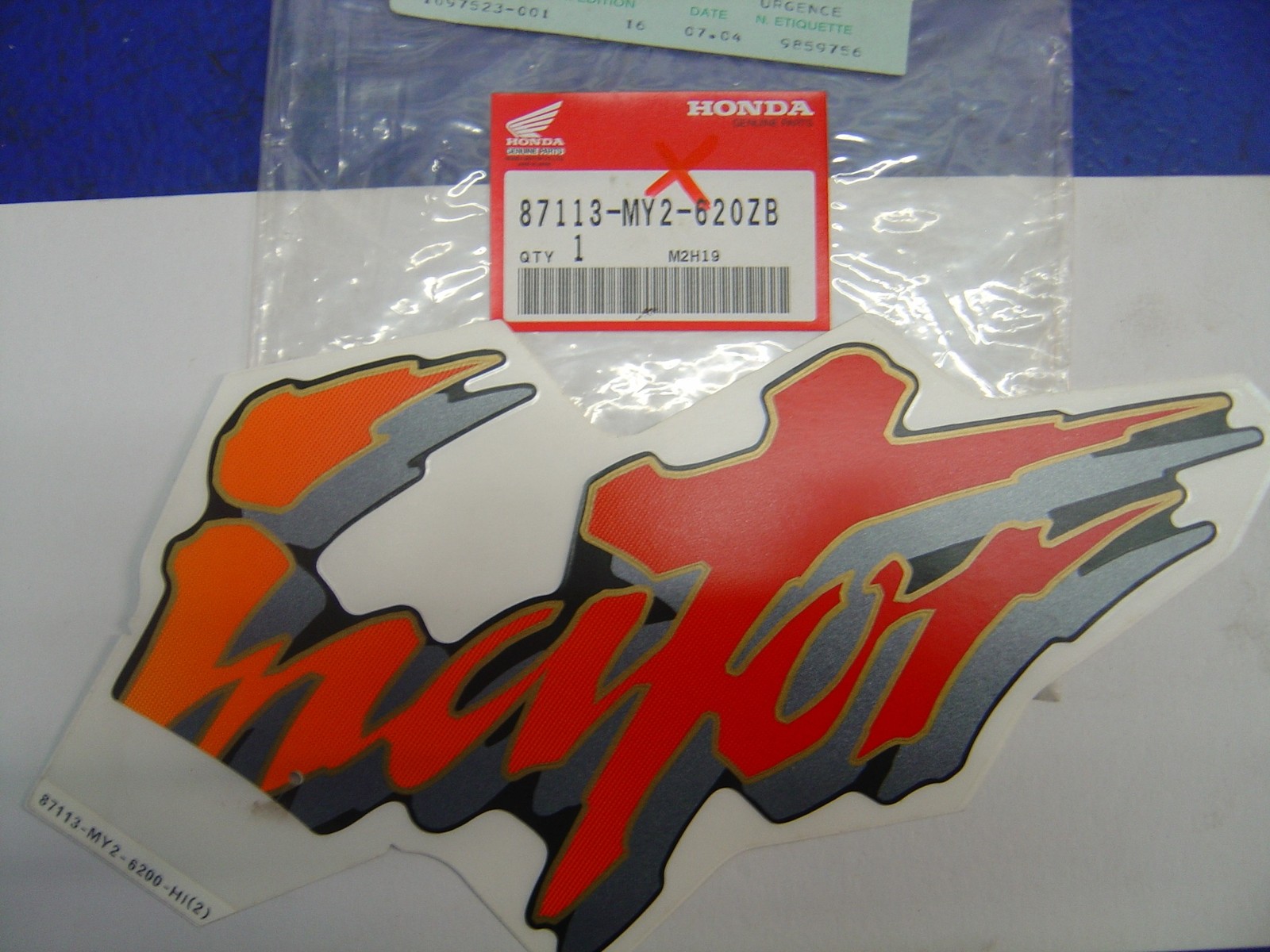 Sticker Droit Type 2 pour Honda NX650 Dominator 1992