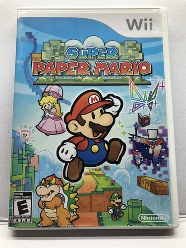 Super Paper Mario (Nintendo Wii) Complete with Manual - Tested - Free Ship