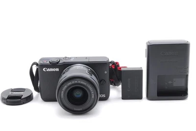 【MINT-】Canon EOS M10 18.0MP EF-M 15-45mm f/3.5-6.3 STM Digital Camera Black - Image 1 of 4