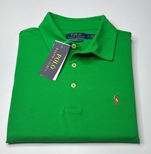 Polo Ralph Lauren Men Custom Slim Fit 100 Cotton Color Green Free Shipping