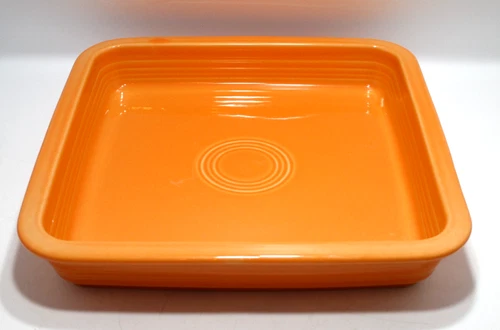 Fiesta Tangerine 8.25" x 8.25"  Square Utility Tray Napkin Holder
