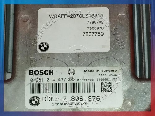BMW E70 E71 X5 X6's M57 DIESEL ENGINE ECU SET DDE CAS START STOP BUTTON KEY LOCK - Picture 3 of 13
