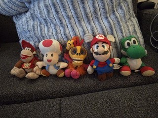 Vintage Nintendo 64 Yoshi Flying Mario Toad Diddy Kong Mumbo Jumbo Beanbag Plush