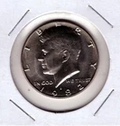 1982-D Kennedy Half Dollar- Choice Gem Brilliant Uncirculated Semi Key