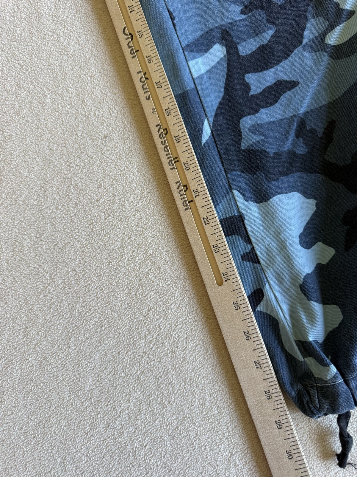 VTG Stussy Outdoor Cargo Blue Camo Pants 90s Streetwear Men's Size 34x30 RARE! image 4