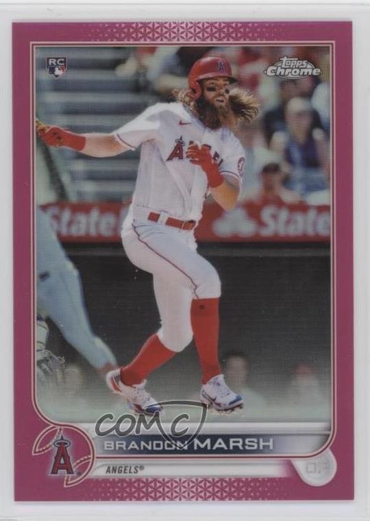 2022 Topps Chrome Magenta Refractor 264/399 Brandon Marsh #133 1ci2
