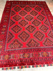  10' 2" X  6' 7.5" Wool Rug Hand-woven AFGAN TURKMAN RED Oriental Carpet — photo 4