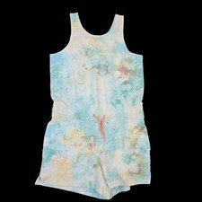 Athleta Girl Romper Tiedye Size 8/10 Havin A Great Time Organic Cotton