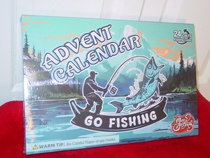 Advent Calendar,  GO FISHING , 24 Day Fishing lures, YE06 dongguan New & Sealed