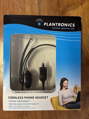 Plantronics M214C Noise Cancelling Telephone Headset Single Ear Boom 2.5mm Plug
