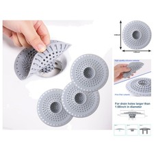 Bathtub Drain Hair Catcher, Silicone Tub Hair Catcher Drain Protector Strainer,