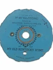 Vintage 1930'S Wolverine 48 Zilotone Old Kentucky Home Music Record No. 207