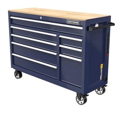 Craftsman 2000 Series 50-in W x 37.5-in H 8 -Drawers Rolling Wood Work Bench