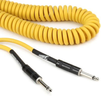 Fender x Third Man Hardware Coil Instrument Cable - Yellow, 30 feet