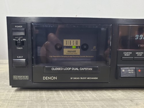 *VER VIDEO* -Funciona-De colección Denon DR-M22 3 cabezales Cassette Tape Deck/Reproductor - Imagen 4 de 15