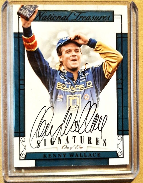2017 National Treasures Racing Signatures Kenny Wallace 1/1
