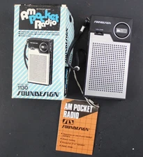 Vintage Soundesign AM Transistor Radio Model 1130 with Box & TESTED (G)