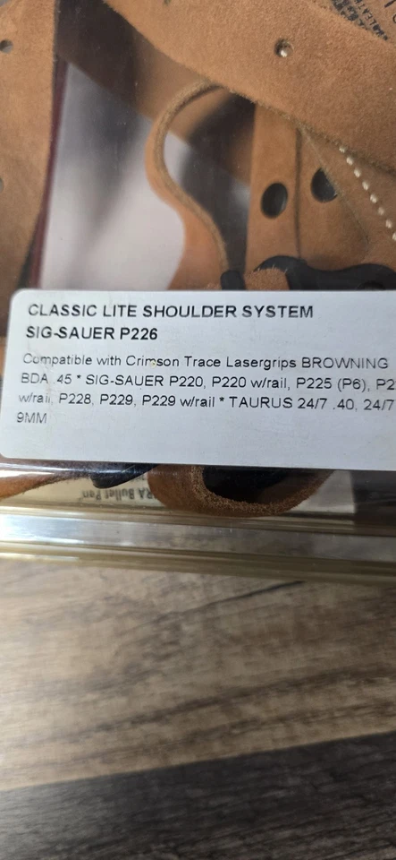 Galco Gunleather Classic Lite Shoulder System Sig-Sauer P226 Left Hand CL249 - Image 2 of 4