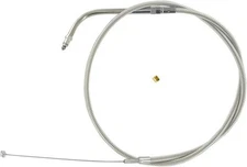 Magnum Polished Stainless Pull Throttle Cable 47-1/2" #53218 Harley Davidson