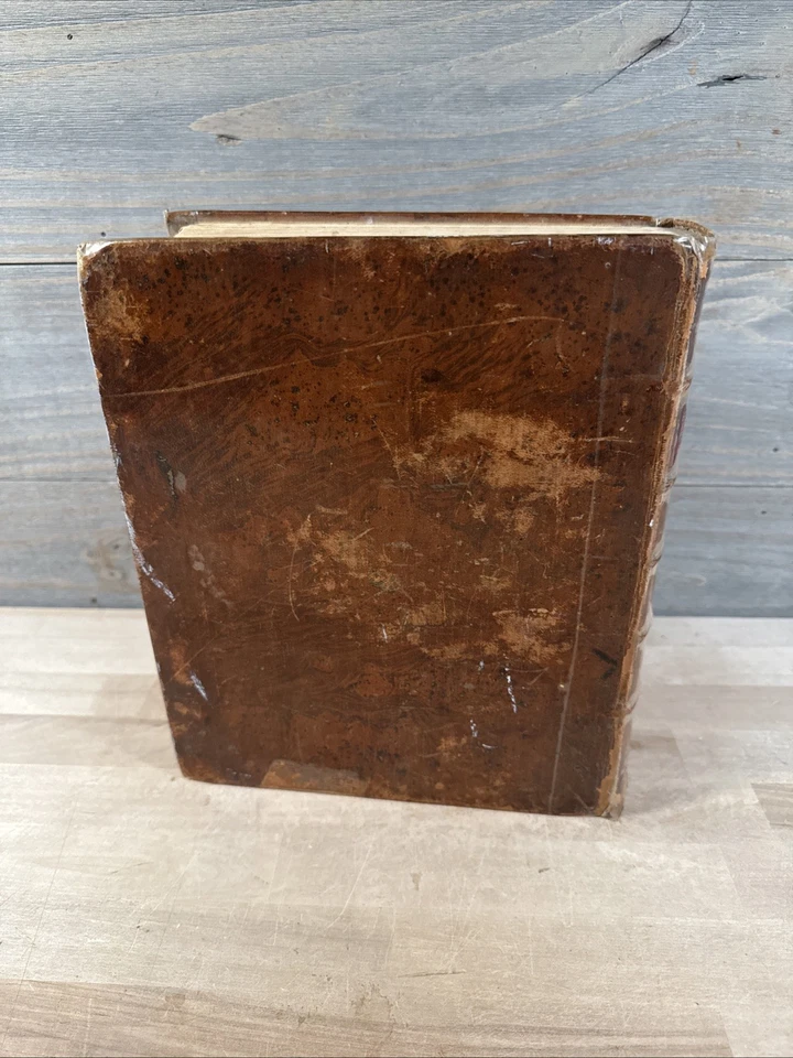 1816 HOLY BIBLE mathew carey EARLY AMERICAN leather ANTIQUE old FAMILY - Image 4 of 4