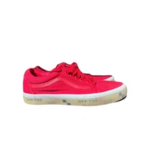 Size  7- VANS Old Skool OTW Foxing - Translucent Racing Red