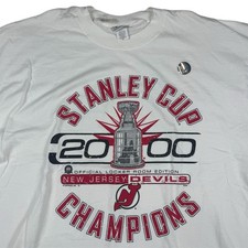 Vintage Lee Sport NJ Devils NHL Stanley Cup 2000 Champions T-shirt Men  s 2XL NWT