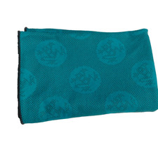 Manduka Equa Yoga Mat Towel Sweat Activated Grip Teal 68" x 25" Skidless Techno