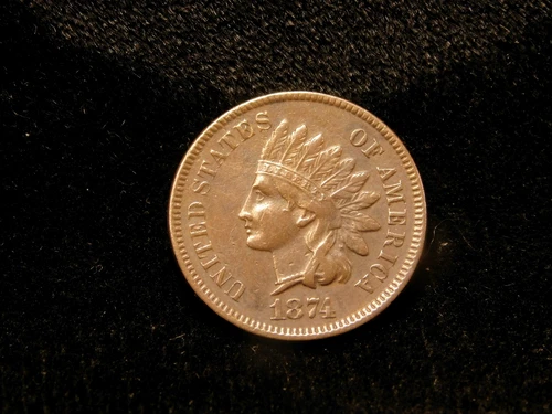 1874 Indian Head Cent - VF+