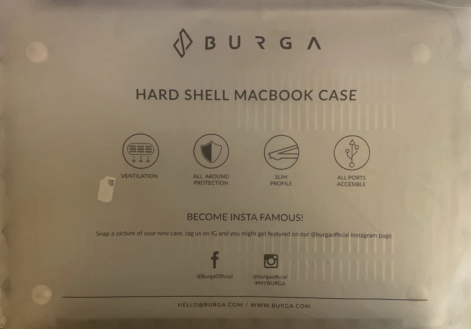 "Funda rígida Burga 13"" MacBook Pro mármol verde azulado A2338 A2251 A2289 A2159 A198" Foto 3 de 4