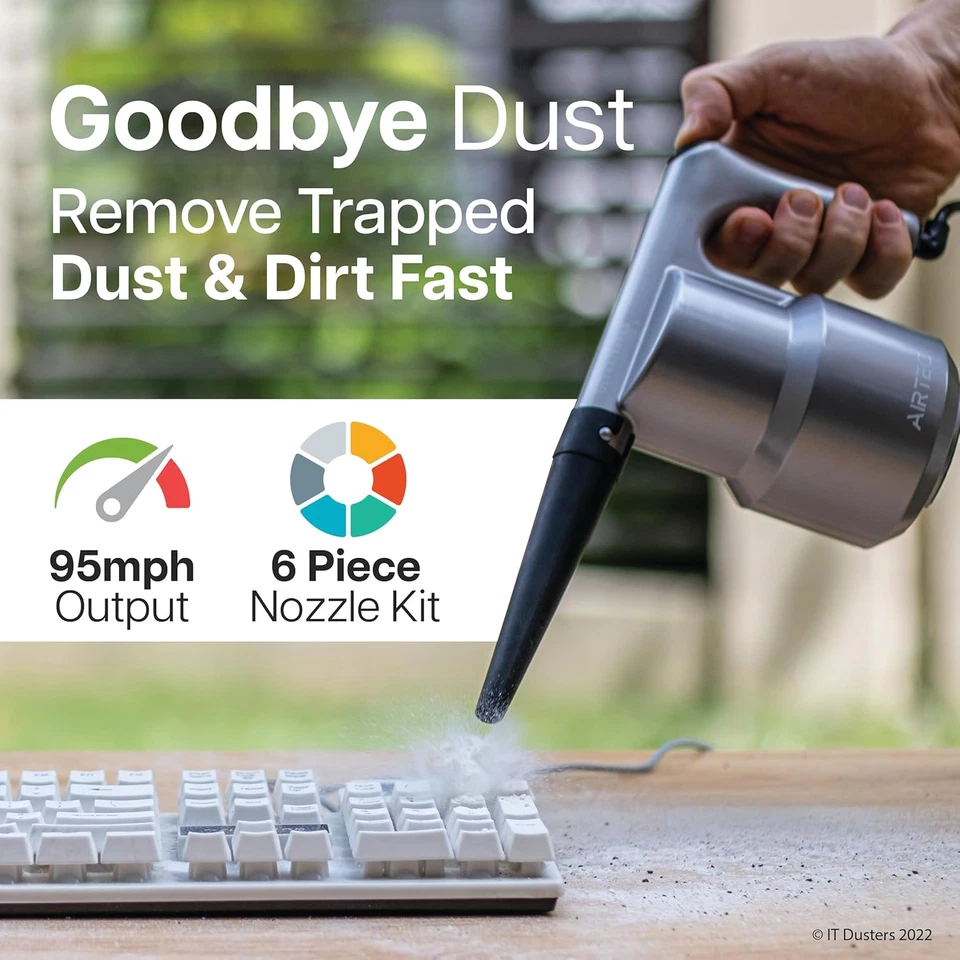 Soplador aire electrico AirTec para Ultra para PC electronicos limpieza hogar - Image 2 of 4