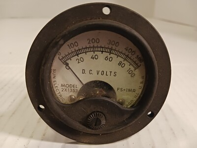 #ad #ad Sun Electric USA. Dc Volts Guage Model 2x1353. Untested $25.00