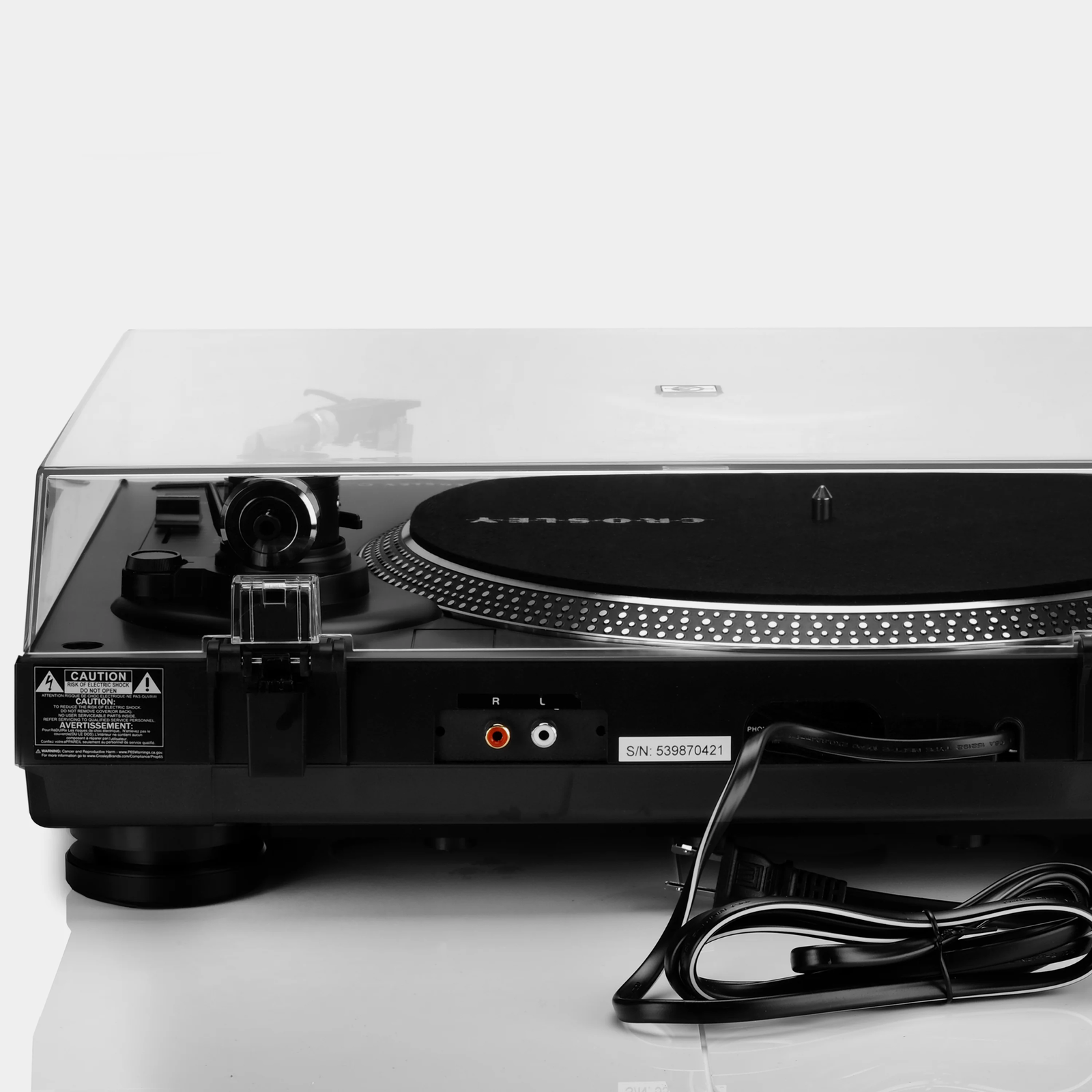 Crosley C200ABK Direct Drive Turntable with SShaped Tone Arm for sale