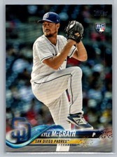 2018 Topps Rookie RC #376 Kyle McGrath San Diego Padres Baseball Card