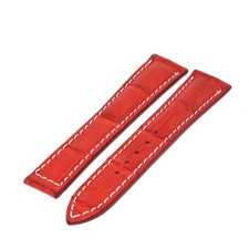 Bracelet crocodile 18/16 mm pour la boucle déployante OMEGA